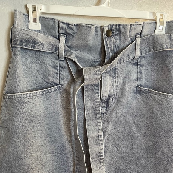 NWT High Waisted Denim Skirt - Picture 2 of 6